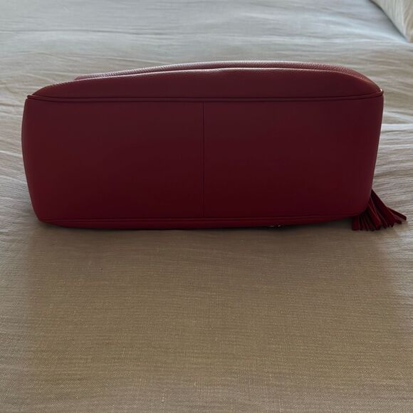 Gucci Red Leather Soho Bowler Chain Shoulder Bag - Picture 11 of 16